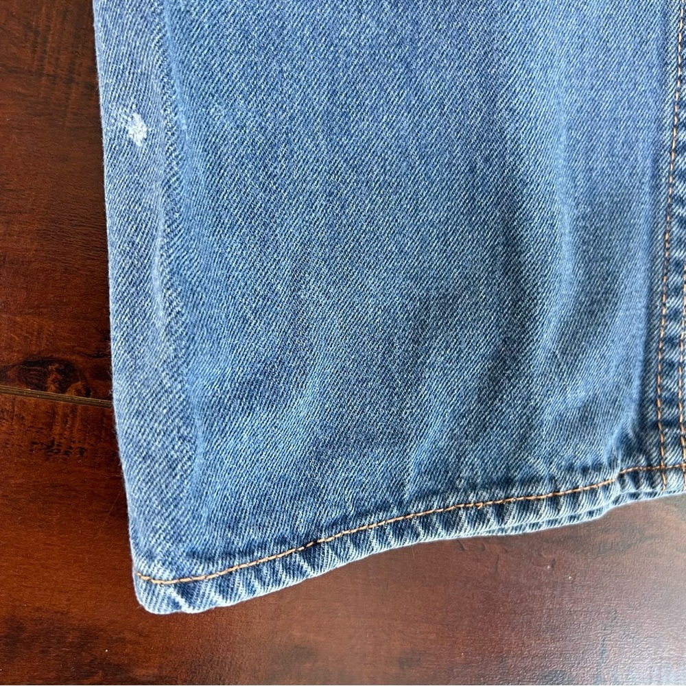VINTAGE 1970s Denim Jean De Paree High Rise Jeans Straight Vtg 70s Size 7 / 8 - Picture 7 of 11